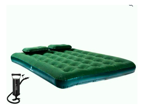 Combo Colchón Doble + 2 Almohadas + Inflador Para Camping 