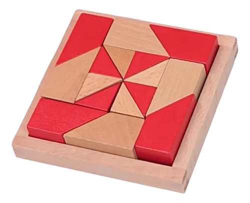 Bloques De Madera Rompecabezas Montessori Rompecabezas