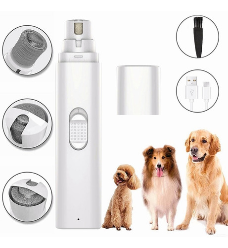 Amoladora De Uñas Para Gato/perros Eléctrico De Mascotas Usb