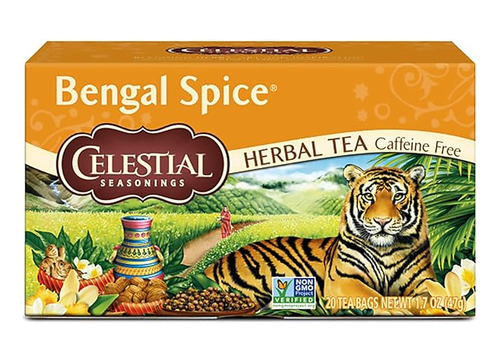 Celestial Seasonings Té Hierba Especias Bengala 20 Sobre 47g