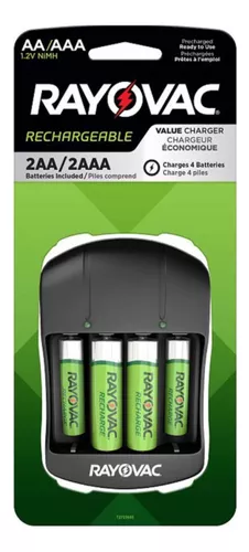 Cargador De Pilas Recargables Aa/Aaa 4Pk Rayovac