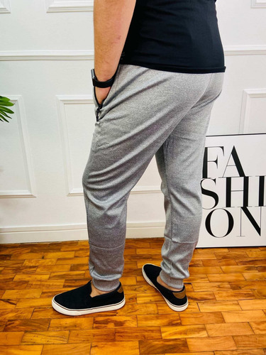 Imagem 4 de 6 de Calça Masculina Jogger Com Amarração Plus Size Delkor