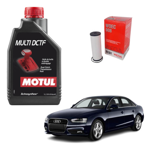 Kit Óleo Câmbio Motul Dctf Dsg A4 2.0 Quattro 2012 2013 2014