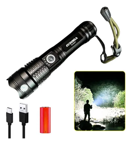 comprar Lanterna Tática Mais Forte Do Mundo T9 Potente Led Cree Usb