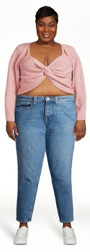 Cardigan Dama Plus 3x No Boundaries Crop Top Set 2pzs