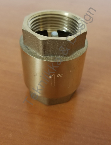 Valvula Check 1 Pulgadas Bronce Nueva