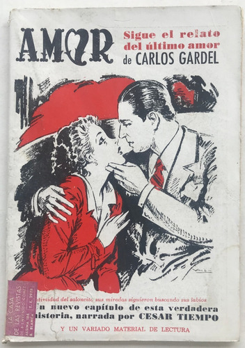 Revista Amor N° 10 Novela Carlos Gardel 1943