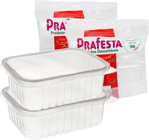 comprar Marmita Embalagem Microondas Freezer 500ml Prafesta C\u002F24und Cor Transparente