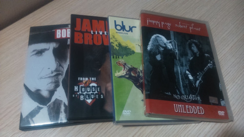 Combo Dvds Blur+dylan+zeppelin+james Brown