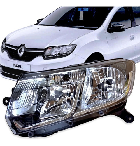 Optica Renault Logan Sandero 14 2015 2016 2017 18 19 Izq-