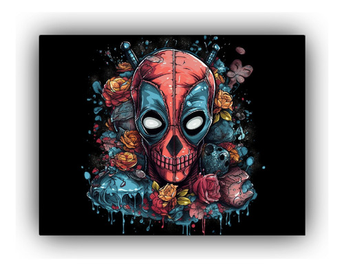 Arte De Pared Decorativo Deadpool Llamativo 40x30cm