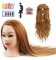 Comprar 75cm Cabeza De Maniquí De Entrenamiento De Peluquería Dorado