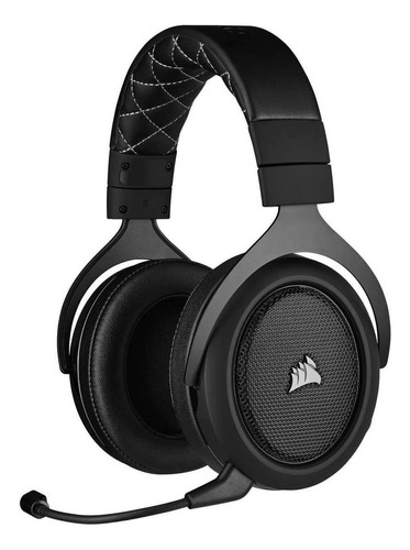 Imagem 1 de 5 de Fone de ouvido over-ear gamer sem fio Corsair HS70 Pro Wireless carbon