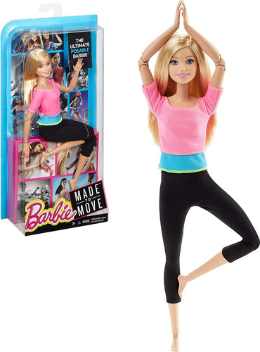 Barbie Made To Move Yoga Rubia Dhl82