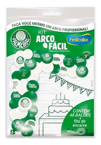 Kit Arco Fácil - Palmeiras - 1un - Festcolor