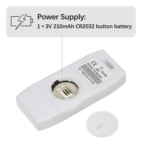 Registrador De Temperatura Usb Multiuso Datalogger Reutiliza