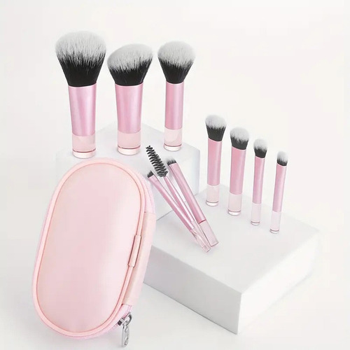 Principiante 10pcs Mini Set De Pinceles De Maquillaje