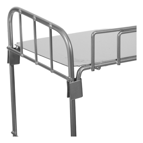 Cuna De Bebé: Litera De Metal Con Escalera 1/12 Muebles Retr