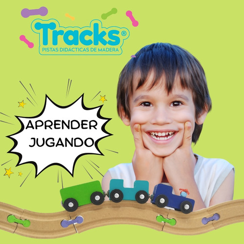 Imagen 6 de 6 de Tracks Cochera Tren + Elevación Compatible Trencity Hape