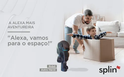 Suporte Stand De Mesa Alexa Smart Echo Dot 4 Robô Astronauta