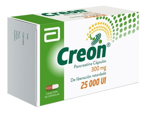 Creon 300 Mg Caja 50 Cápsulas Pancreatina