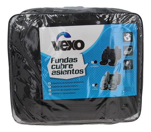 Imagen 2 de 3 de Funda Universal Cubre Asiento Simil Cuero C Riñone