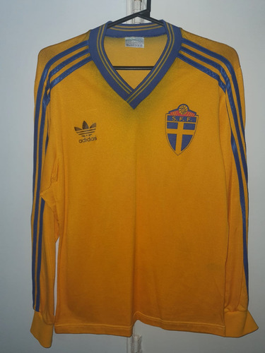 Camiseta Seleccion Suecia Mundial 1990 adidas Vintage T2