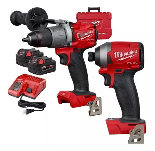 Kit combinado Milwaukee 2997-259 M18 FUEL™ Brushless de Taladro Percutor  Atornillador 2804-20 con Atornillador de Impacto Hexagonal 1/4 2853-20 mas  regalo –