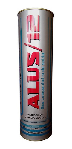 2kg Eletrodo Alumínio Alus 12 2,5mm Revestido Para Solda Punta Verde