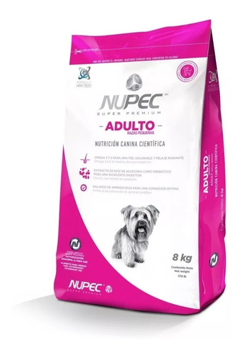 Imagen 1 de 1 de Nupec Adulto Razas Pequeñas 8kg 100% Original Amplia Caducid