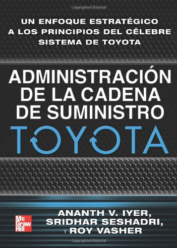 Libro Administración De La Cadena De Suministro Toyota De An