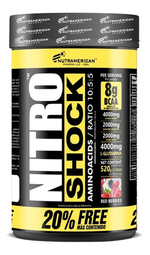 Nitro Shock Aminoácidos  Bcaa + Glutamina