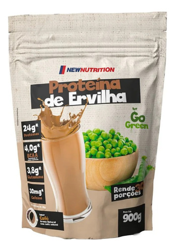 Proteína De Ervilha 900g - Newnutrition Suplemento Pó Vegano