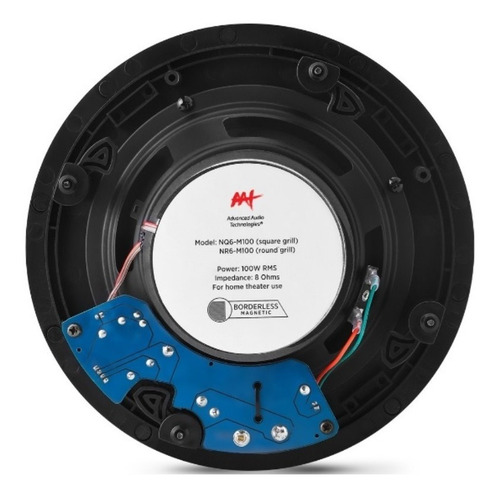 Amplificador Aat Bta-2 Bt + 4 Caixas Gesso Nq6 M100 Quadrada