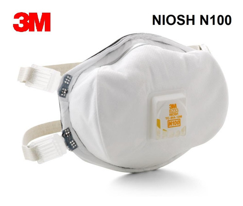 Mascarilla 3m 8233 Niosh N100. Cubrebocas, Respirador