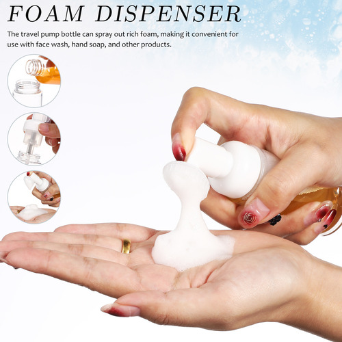 Frasco De Espuma Para Limpeza Facial Mini 4 Unidades