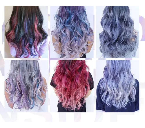 Tinte De Cabello Para Niñas, 6 Colores, Máscara Temporal