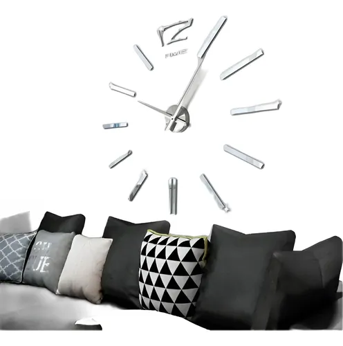 Negro con reloj gigante hotsell