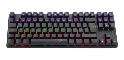 Teclado Gamer T-dagger T-tgk313-rd Bora Rainbow Red Switch