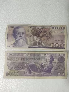 Billete $100.00 Viejos Pesos 1982
