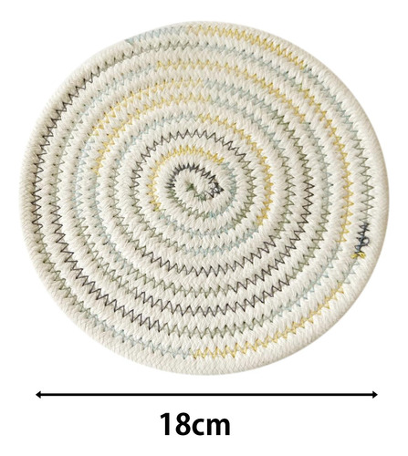 2 Peças De Algodão Trançado Tapete De Mesa De Tecido