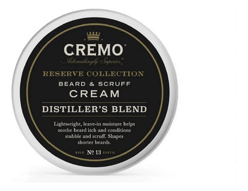 Cremo Crema Para Barba Y Raspadura, Mezcla De Destiladores (