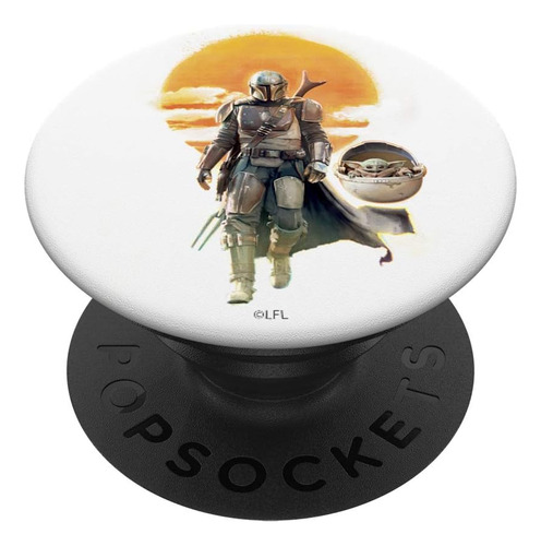 Star Wars El Mandalorian Y El Niño Sunset Walk Popsockets A