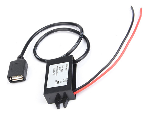 Dc-dc 12v A 5v 3a Convertidor Buck Usb Potencia Reductora