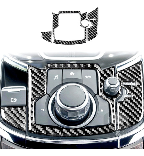 Fibra De Carbono Real Para Mazda Cx9 Cx-9 2016-2022 Center C
