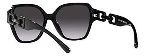 Gafas de sol Emporio Armani EA4202F de tamaño estándar con montura negra y lente gris