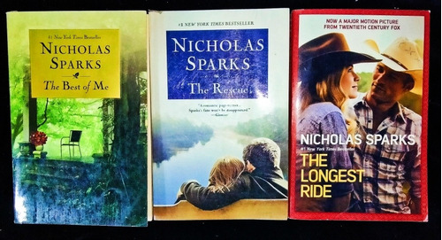 3 Obras De Nicholas Sparks The Best Of Me The Rescue The Lon