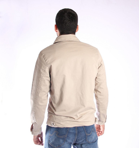 Campera De Gabardina Hombre Beige - Tienda Ecuestre