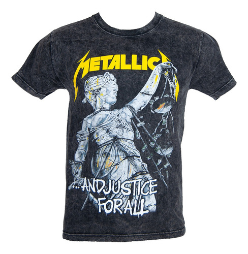 Remera Algodon Metallica And Justice For All Batik Nevada