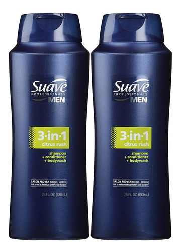 Suave Men 3 In 1 Shampoo Conditioner And Body Wash Citrus Ru